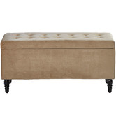 Radisson Home Velvet Luxe Bed Bench Ottoman