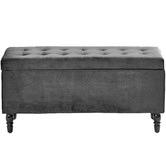 Radisson Home Velvet Luxe Bed Bench Ottoman