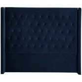 Radisson Home Stamford Winged Chesterfield Velvet King Bedhead
