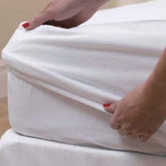 Radisson Home White Waterproof Cotton Mattress Protector