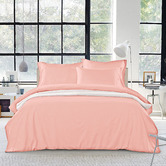Radisson Home Soft Pink Rosetta 1200TC Egyptian Cotton Quilt Cover Set