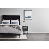 Radisson Home Stamford Winged Chesterfield Velvet Queen Bedhead
