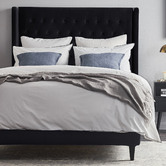 Radisson Home Stamford Winged Chesterfield Velvet Queen Bedhead