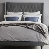 Radisson Home Stamford Winged Chesterfield Velvet Queen Bedhead