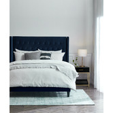 Radisson Home Stamford Winged Chesterfield Velvet King Bedhead
