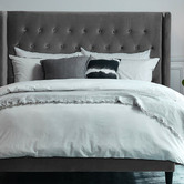 Radisson Home Stamford Winged Chesterfield Velvet King Bedhead