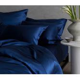Radisson Home Navy Blue Hypnos Mulberry Silk Quilt Cover Set