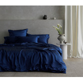 Radisson Home Navy Blue Hypnos Mulberry Silk Quilt Cover Set
