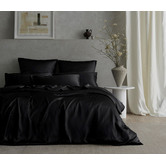 Radisson Home Black Hypnos Mulberry Silk Quilt Cover Set