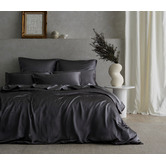 Radisson Home Dark Grey Hypnos Mulberry Silk Quilt Cover Set