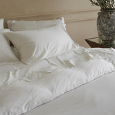 Radisson Home White Aetius Organic Bamboo Quilt Cover Set