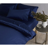 Radisson Home Navy Blue Organic Cotton Quilt Cover Set