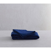 Radisson Home Navy Blue Organic Cotton Quilt Cover Set