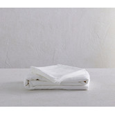 Radisson Home White Triemes French Flax Linen Quilt Cover Set