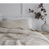 Radisson Home Natural Triemes French Flax Linen Quilt Cover Set