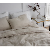 Radisson Home Natural Triemes French Flax Linen Quilt Cover Set