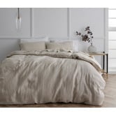 Radisson Home Natural Triemes French Flax Linen Quilt Cover Set