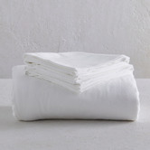 Radisson Home White Glauci Organic Cotton Flannelette Quilt Cover Set