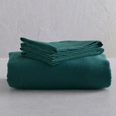 Radisson Home Emerald Green Glauci Organic Cotton Flannelette Quilt Cover Set