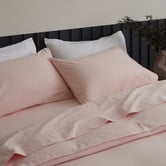 Radisson Home Soft Pink Glauci Organic Cotton Flannelette Quilt Cover Set