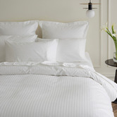 Radisson Home White Stripe Egyptian Cotton Quilt Cover Set
