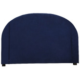 Radisson Home Navy Channel Arch Velvet Bedhead
