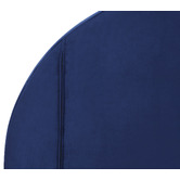 Radisson Home Navy Channel Arch Velvet Bedhead