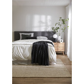Radisson Home Charcoal Tully Linen-Blend Oversized Bedhead