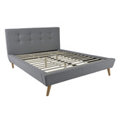 Penguin Bedding Grey Elaine Upholstered Queen Bed