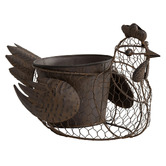 High St. Chicken Iron Planter