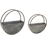 High St. 2 Piece Nesting Floating Elemental Wall Planter Set