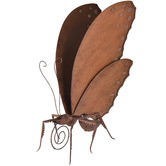 High St. Extra Large Rust Butterfly Metal Statue