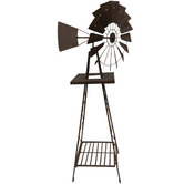 High St. Rust Metal Windmill Ornament