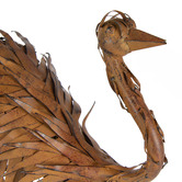 High St. 2 Piece Brown Ostrich Metal Ornament Set
