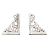 High ST. 2 Piece French Provincial Hand-Crafted Bookends Set