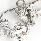 High St. Five Antique White Keys on Ring Ornament