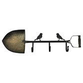 High St. Spade with Birds 3 Hook Wall Hanger