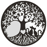 High St. Laser-Cut Tree of Life with Mirror Wall Accent