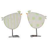High St. 2 Piece Trendy Chooks Statue Set