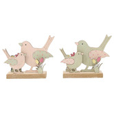 High St. 2 Piece Glam Bird Family Statue Set