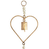 High St. Hanging Chime with Hearts Wind Chime
