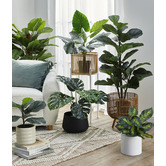 High ST. 120cm Potted Faux Fiddle Leaf Fig Tree