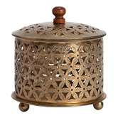 High St. Gold Round Trinket Box