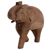 High St. 16cm Mango Wood Elephant Ornament