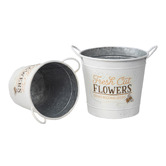 High St. 2 Piece Fresh Cut Flowers Bucket Planter Set