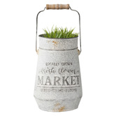 High St. Locally Grown Fresh Flower Market Iron Planter