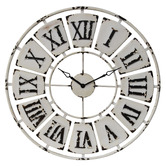 High St. 84cm White Wall Clock