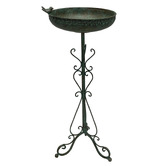 High St. Round Iron Bird Bath &amp; Feeder