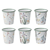 High St. 6 Piece Birds &amp; Butterflies Iron Planter Set