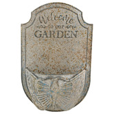 High St. Welcome to Our Garden Iron Wall Planter